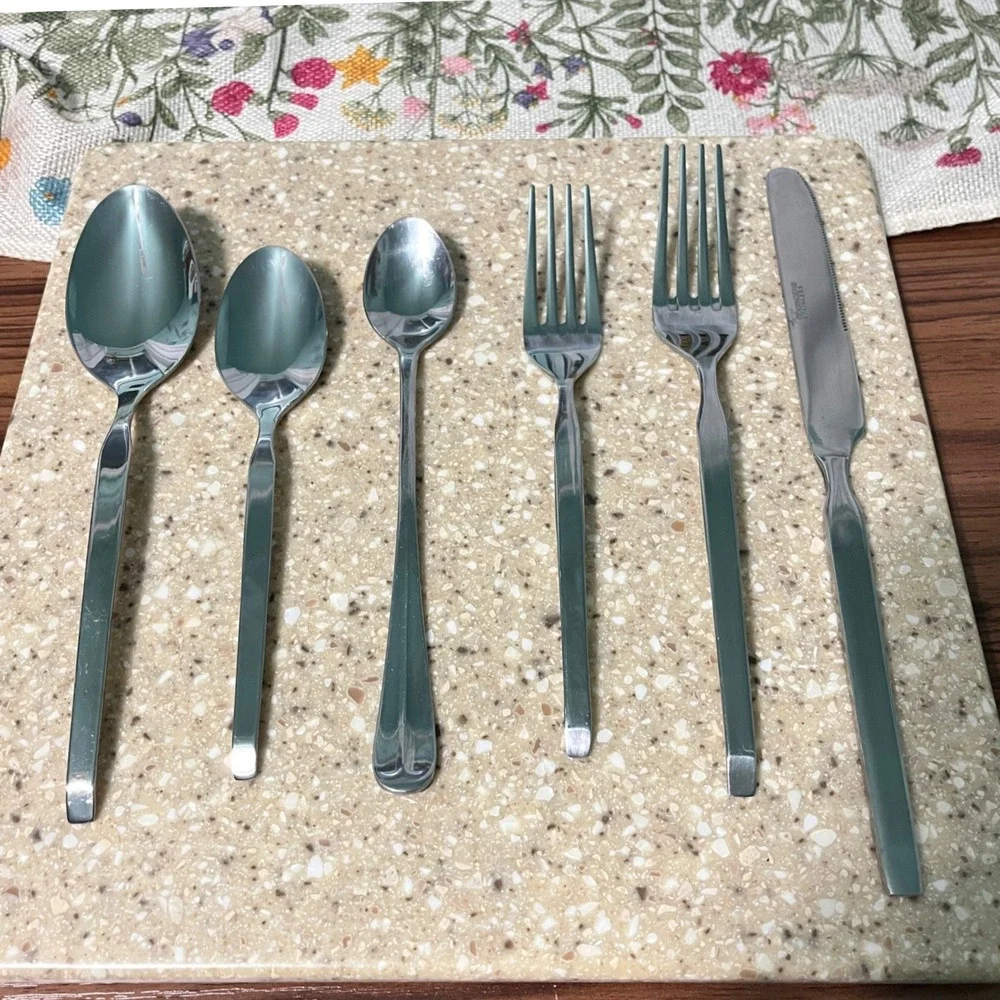 Godinger Flatware Set  Silver Ramp Satin 18/0 Stainless Steel Sitting for 8